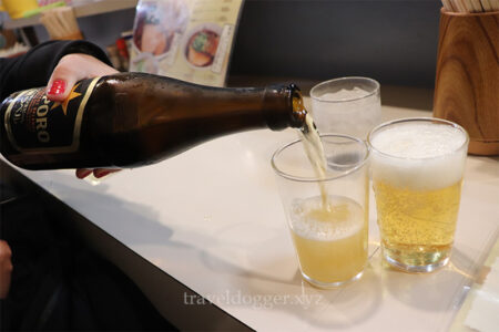 らーめん河村でもビール