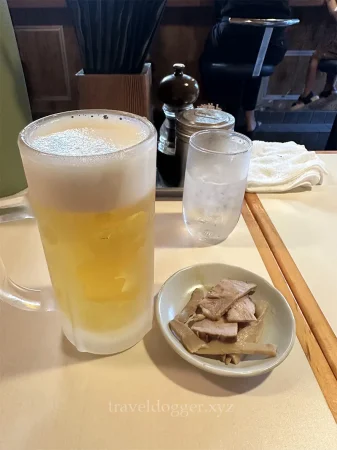 お通しもチャーシュー