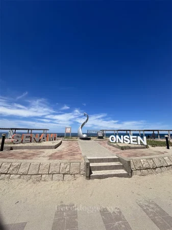 瀬波温泉のオブジェ